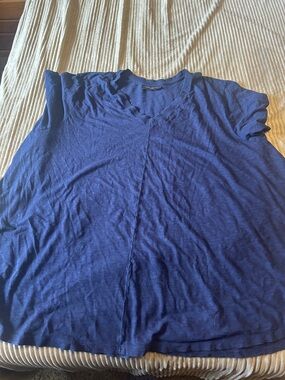 Lane Bryant Deep Navy Crewneck Top